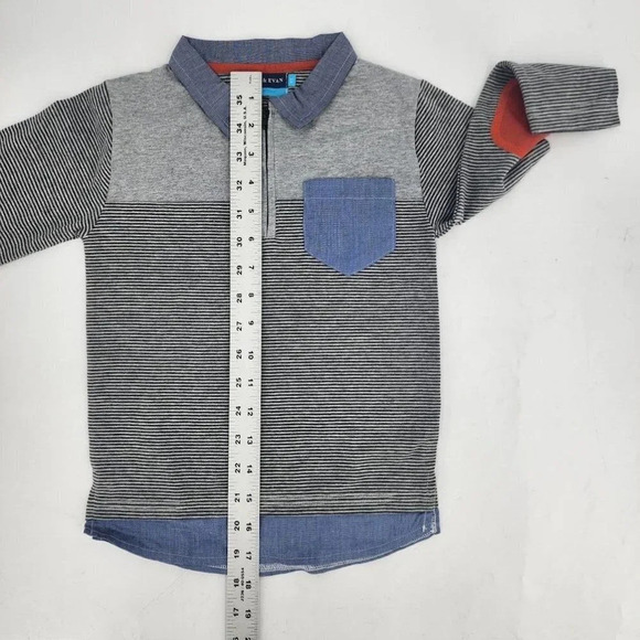 Andy & Evan Boys Long Sleeve Polo with Elbow Patches Size 3T - Picture 9 of 9